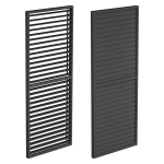 Panel Żaluzjowy boczny aluminiowy 90 x 238 cm - Pergola tarasowa NORDVIC Skyline Antracyt